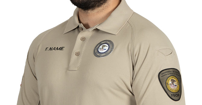 100% polyester jersey is extremely tough yet soft and naturally moisture wicking, with an antimicrobial finish that will give you a fresh, professional appearance that lasts.
