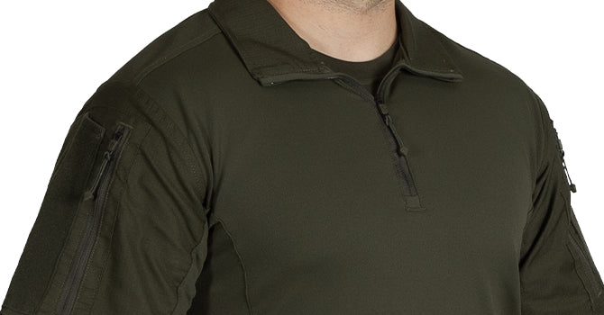 The Defender Fabric features a breathable cotton and Cordura® Nylon blend. The 2-way mechanical stretch Nyco, is one of the first to the market and has double ripstop fabric that is moisture wicking and perfect for warm weather.