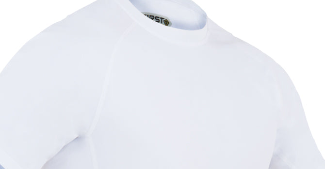 100% polyester jersey is extremely tough yet soft and naturally wicking, with an antimicrobial finish that will give you a fresh, professional appearance you can trust to last.