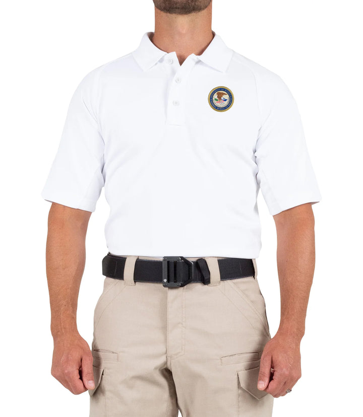 Men's Performance Short Sleeve Polo / White