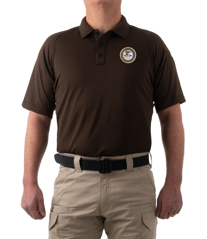 Men's Performance Short Sleeve Polo / Kodiak Brown