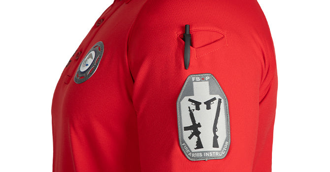 All First Tactical Polos feature our innovative pen pockets which accept embroidery while maintaining functionality.