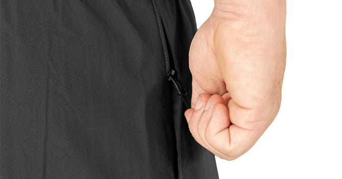 YKK® zippers ensure that all your valuables will stay secure and dry in inclement weather.