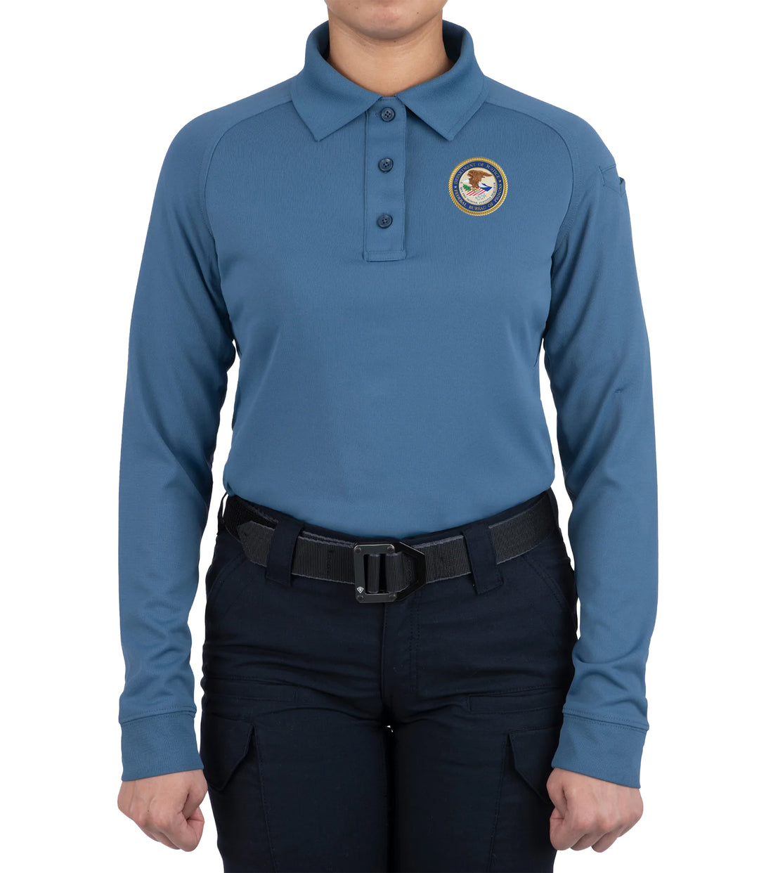 Women's Performance Long Sleeve Polo / French Blue