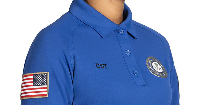 Designed for a woman’s torso, curved and tapered just where it needs to be. No more baggy or constricting spots. With narrower shoulders, a roomier chest, and slimmer sleeves, this polo keeps you moving freely and comfortably as you work.