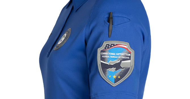 All First Tactical Polos feature our innovative pen pockets which accept embroidery while maintaining functionality.