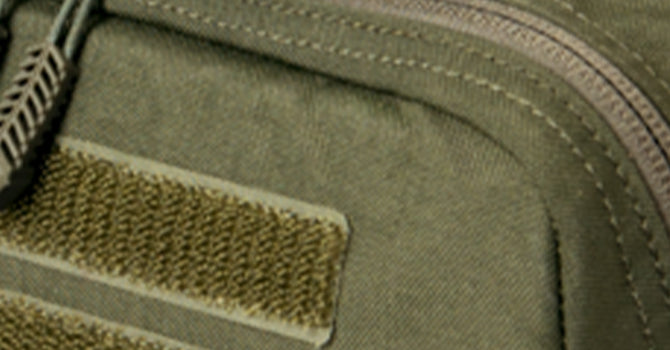 Tough and lightweight, this texturized 500D nylon is sturdy and durable, resistant to wearing and tearing, as well as to water and dampness.