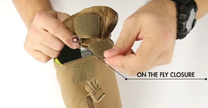 Switch from hook and loop to buckle closure and back as your mission changes. Use our First Tactical hook pocket to conceal the loop covering when you need.