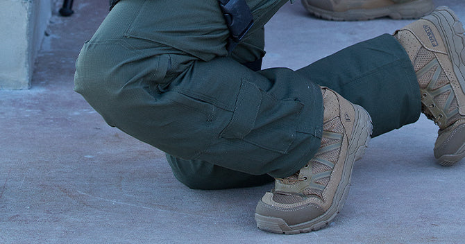 The Defender Pants feature a durable, double-layer knee pad pocket that is designed to take abuse throughout a lifetime of use. Pairs with First Tactical's Defender Knee Pads.