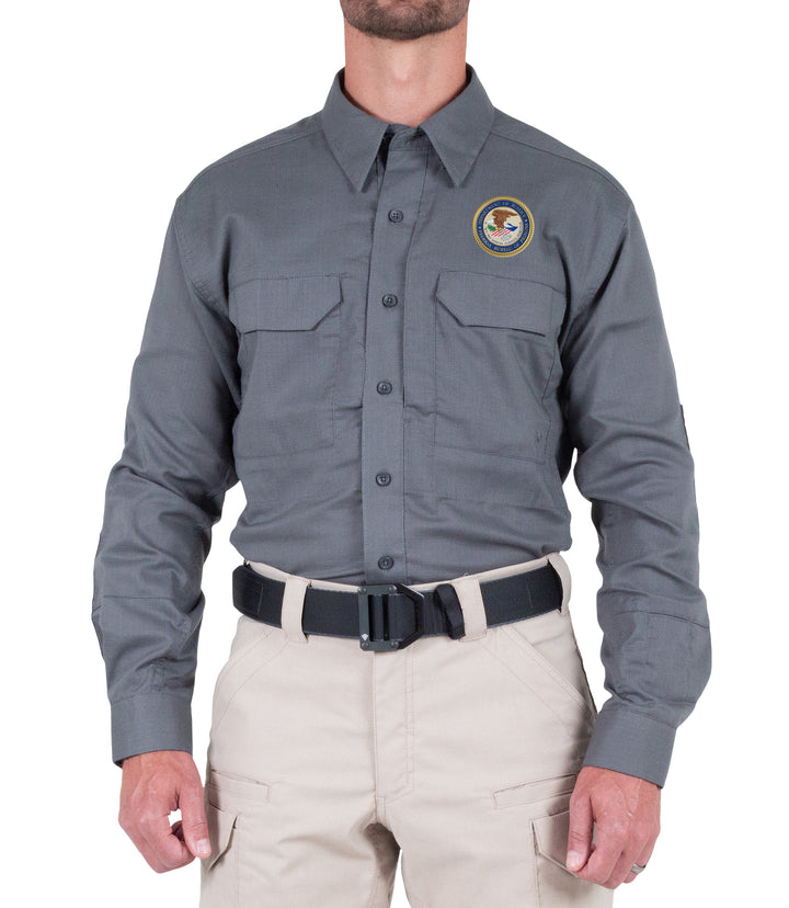 Men's V2 Tactical Long Sleeve Shirt / Wolf Grey