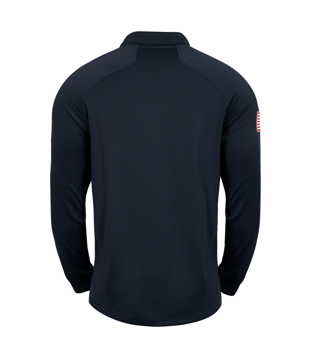 Back view of Self Defense Instructor Men's Performance Long Sleeve Polo