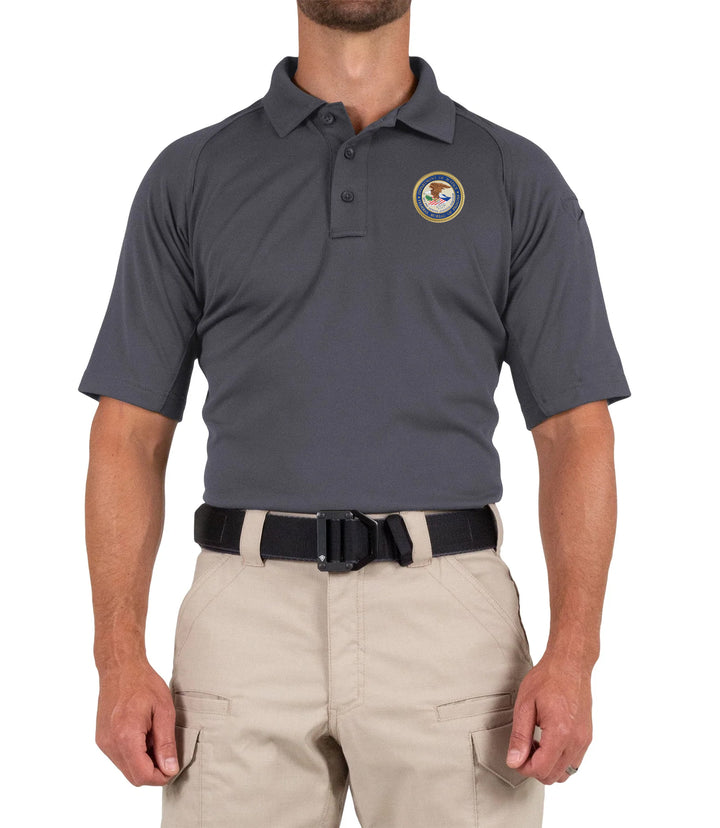 Men's Performance Short Sleeve Polo / Asphalt