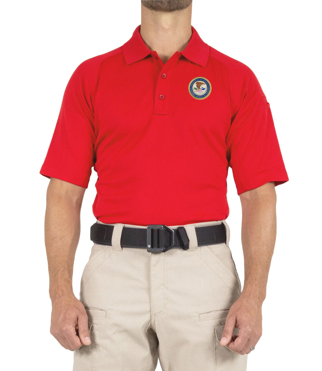 Men's Performance Short Sleeve Polo / Red