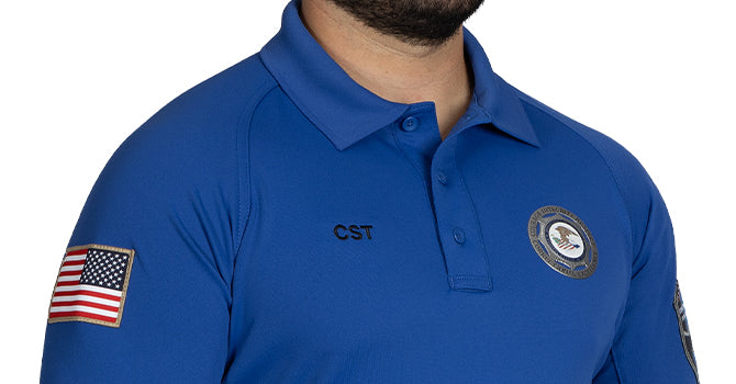 100% polyester jersey is extremely tough yet soft and naturally moisture wicking, with an antimicrobial finish that will give you a fresh, professional appearance that lasts.