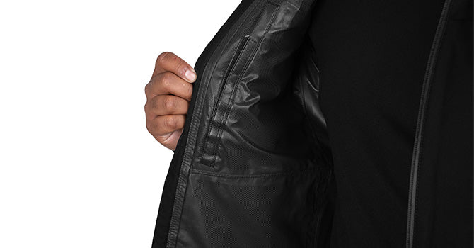 All seams are fully sealed to provide complete waterproof protection, preventing moisture from entering through stitching or joints. An internal chest pocket offers secure, dry storage for essentials like identification, devices, or small tools—keeping critical items protected and within easy reach in any condition.