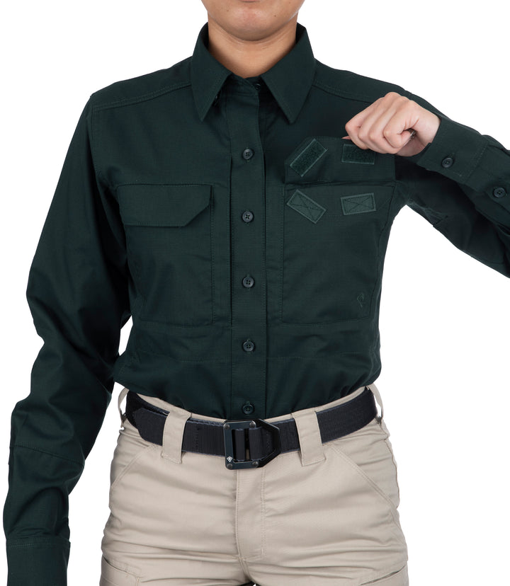 Women's V2 Tactical Long Sleeve Shirt / Spruce Green