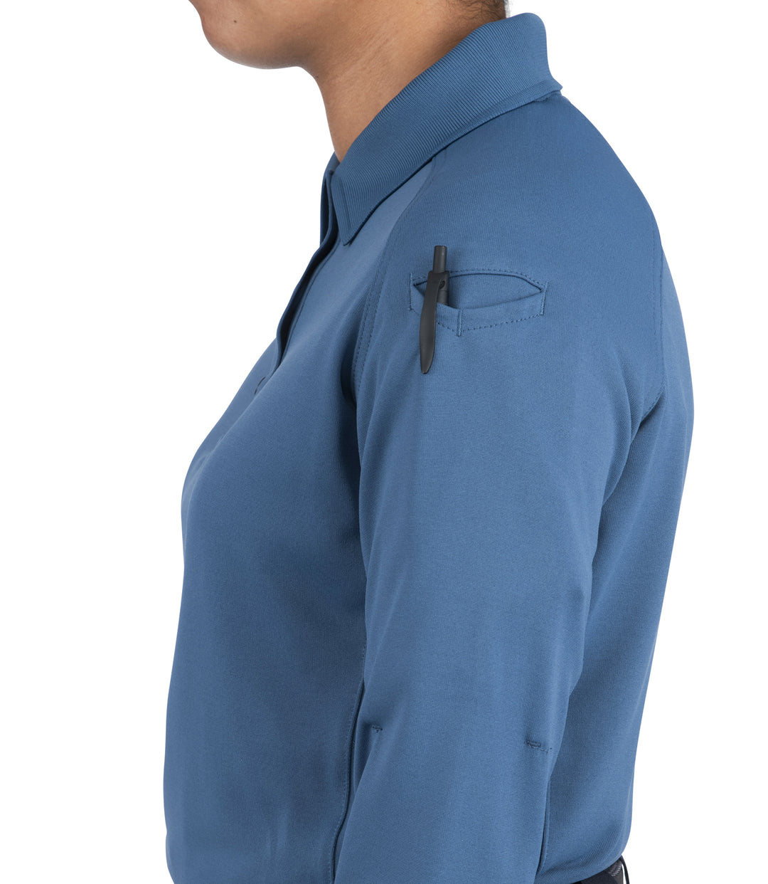 Women's Performance Long Sleeve Polo / French Blue