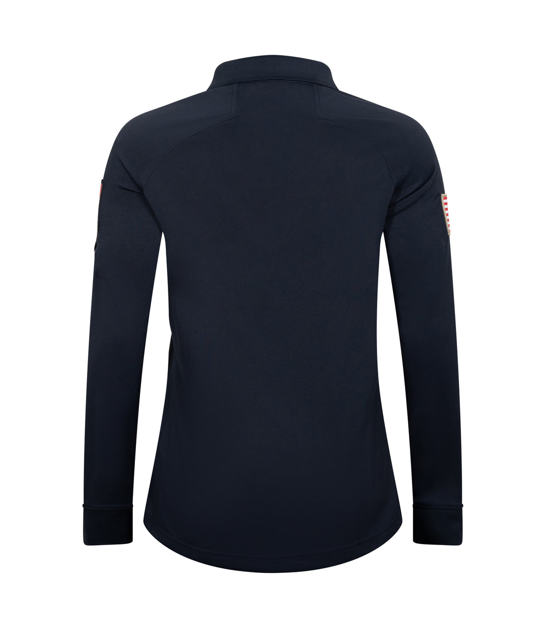 Back view of Self Defense Instructor Women's Performance Long Sleeve Polo