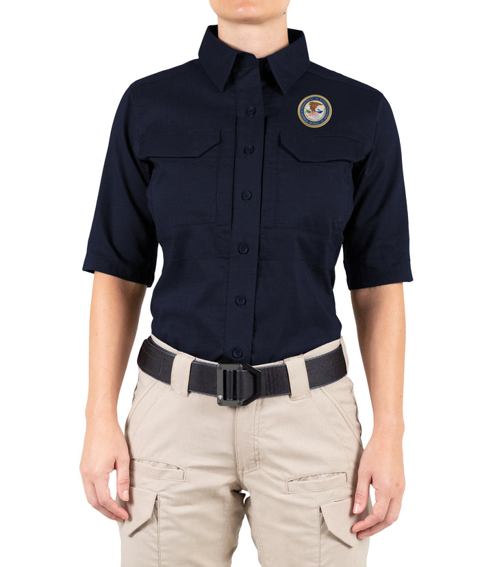 Women's V2 Tactical Short Sleeve Shirt / Midnight Navy