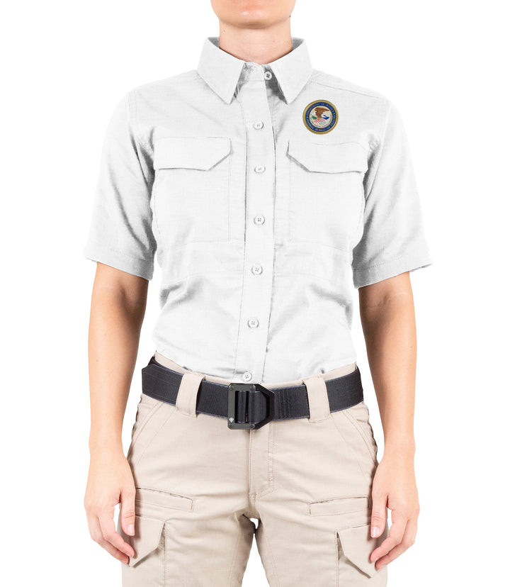 Women's V2 Tactical Short Sleeve Shirt / White