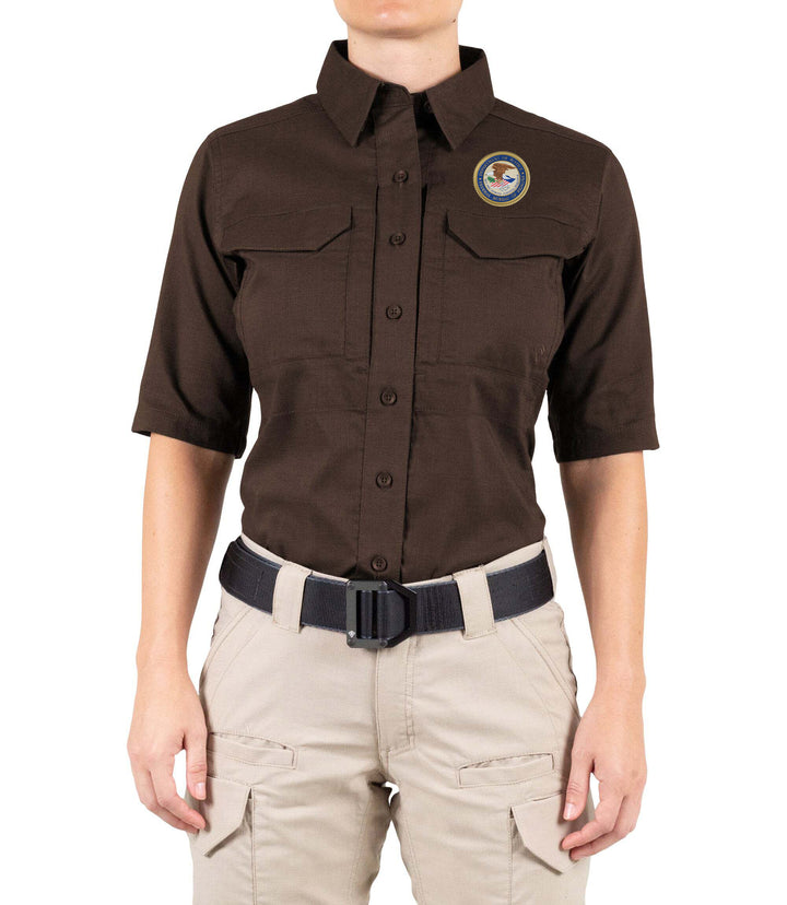 Women's V2 Tactical Short Sleeve Shirt / Kodiak Brown