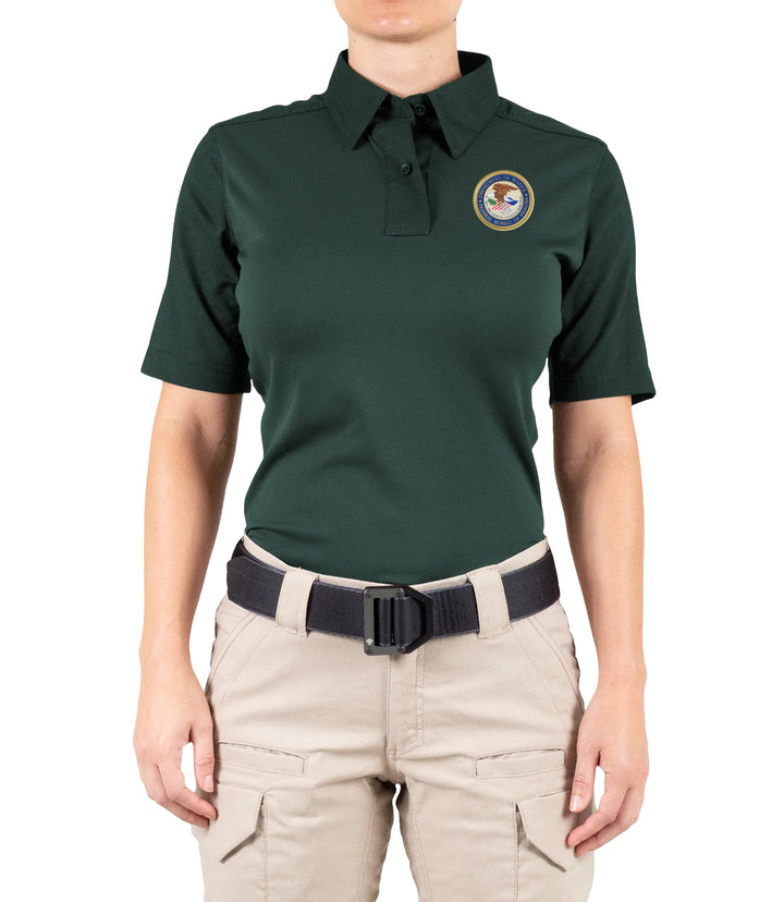 Women's V2 Pro Performance Short Sleeve Shirt / Spruce Green