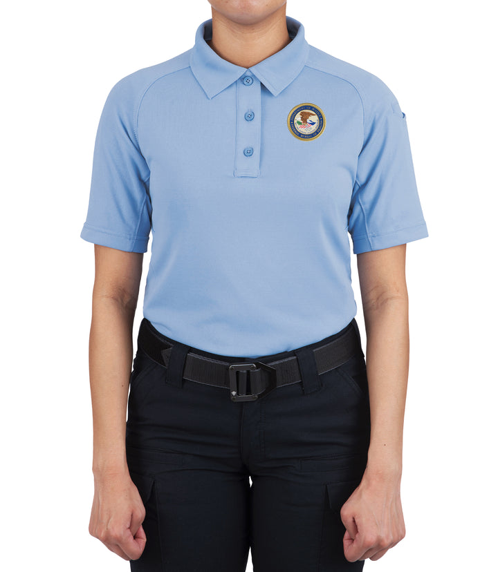 Women's Performance Short Sleeve Polo / Medium Blue