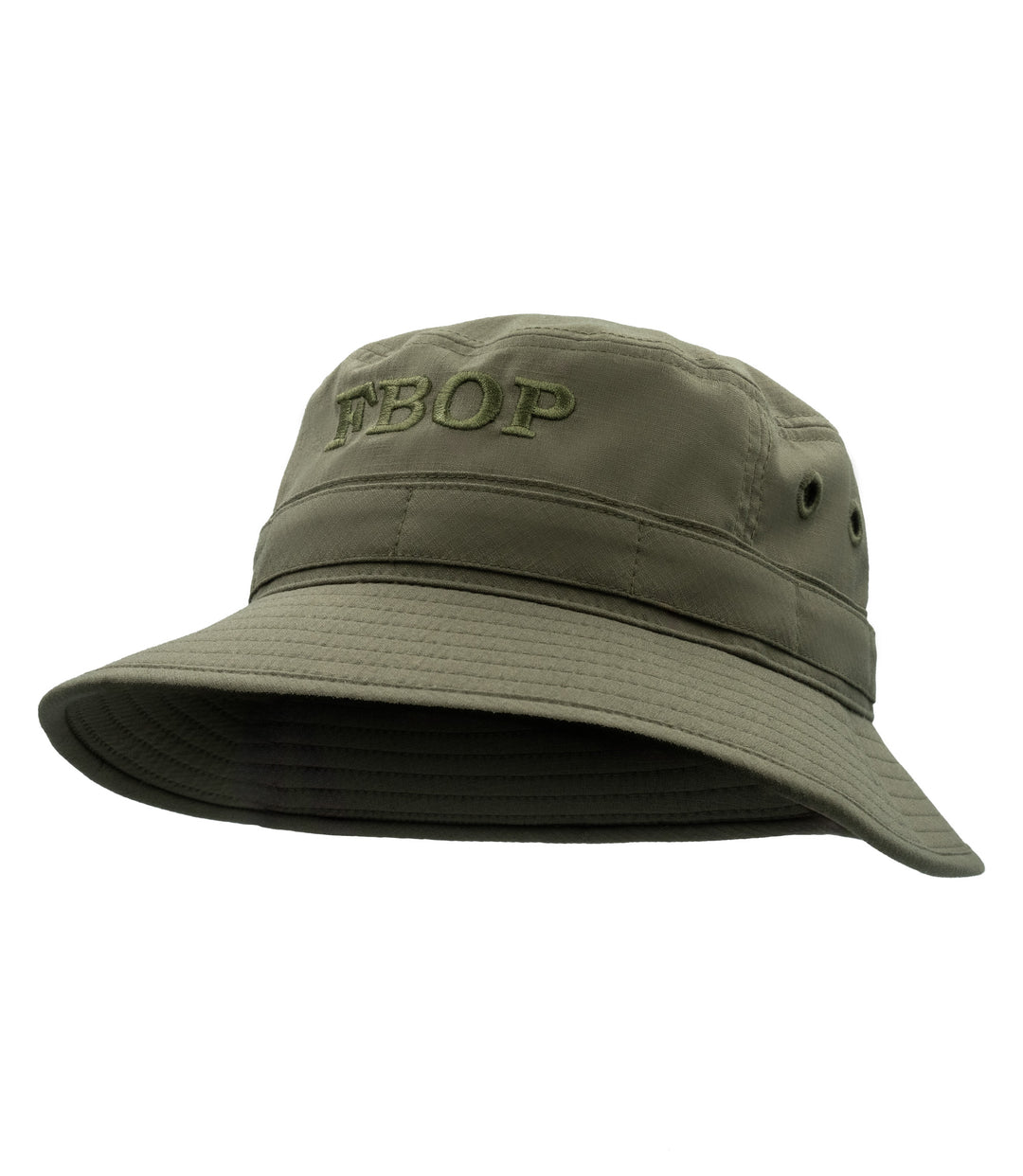 1/4 front view of boonie hat in color ranger green |color_ranger green