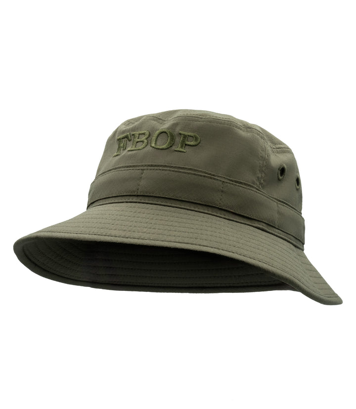 1/4 front view of boonie hat in color ranger green |color_ranger green