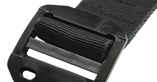 Our double bar, high density polymer buckle is built for lower profile, a professional look, and an airport friendly wear.