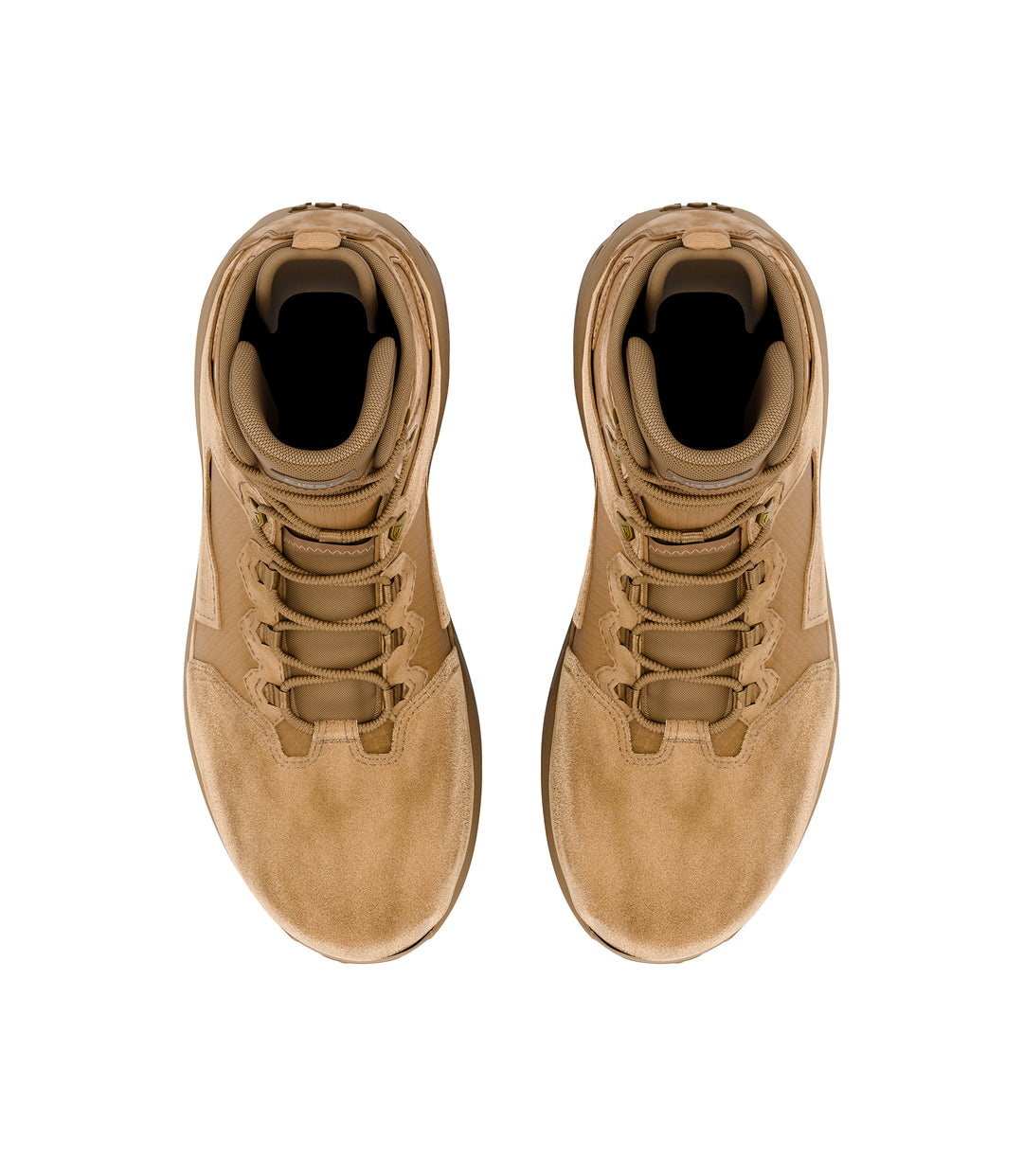 Top view of side by side boot in color coyote|color_coyote