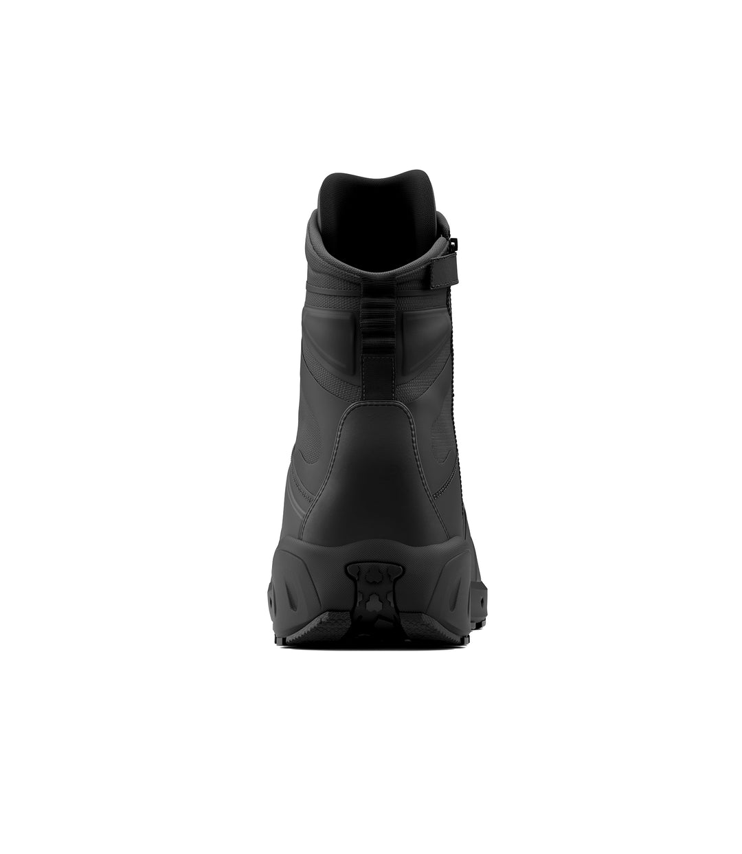 Back view photo of Men's 8" AERO-TAC Side-Zip boot in black