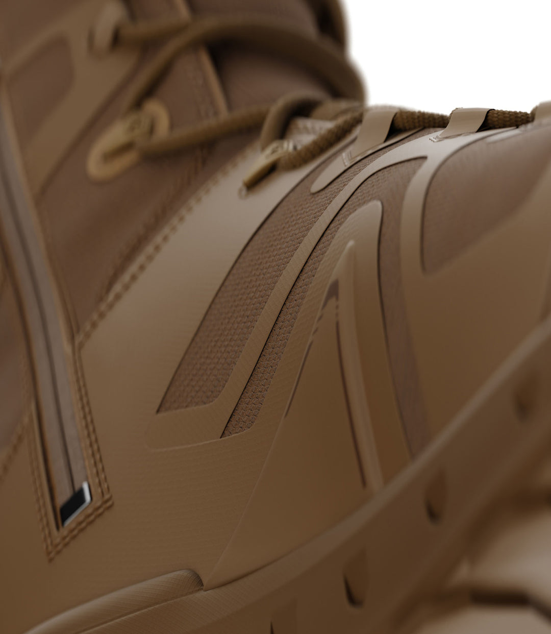 Close-up image of poly mesh with hyperfused TPU overlays