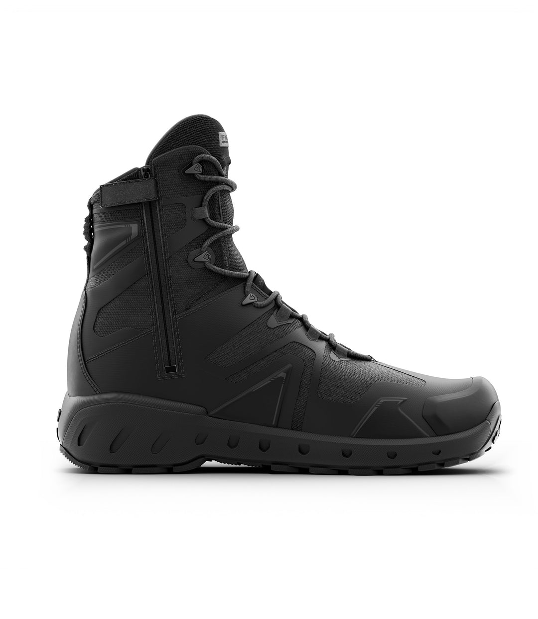 Side view photo of Men's 8" AERO-TAC™ H₂O Side-Zip Boot in black