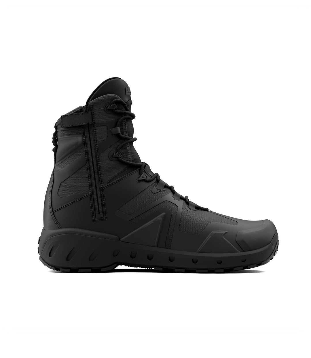 Side view photo of Men's 8" AERO-TAC™ H₂O Side-Zip Boot in black