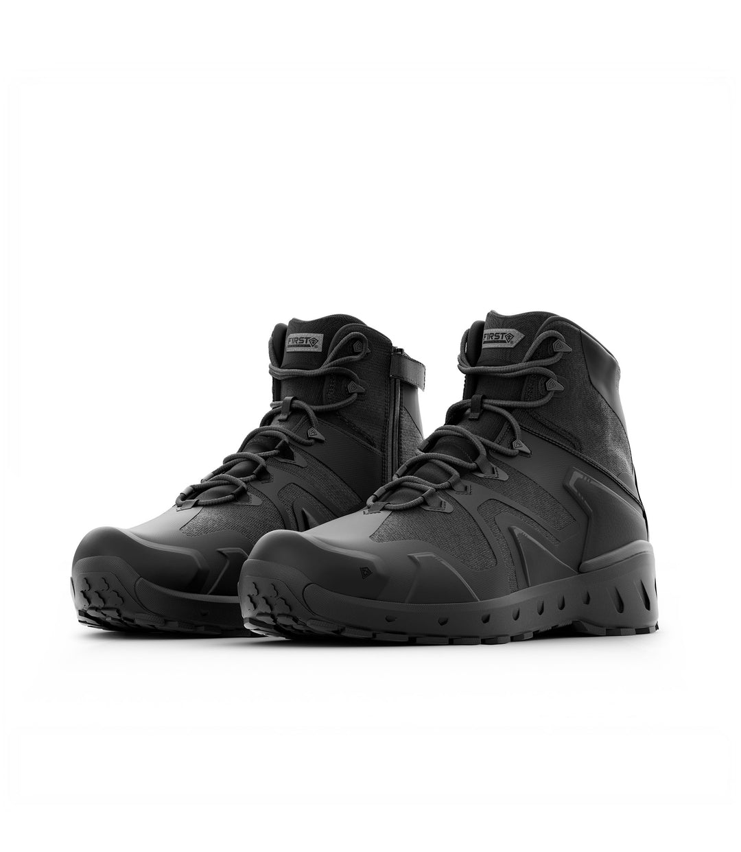 Side by side photo of Men's 5“ AERO-TAC™ Side-Zip Mid in black