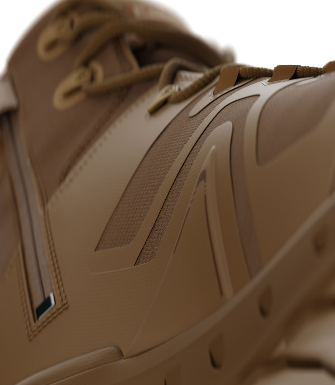 Close-up image of poly mesh with hyperfused TPU overlays