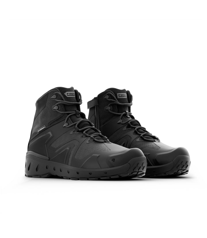 Side by side photo of Men's 5" AERO-TAC™ H₂O Side-Zip Mid in black