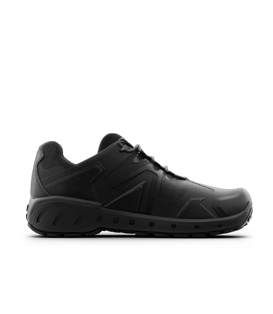 Side view photo of Men's 3" AERO-TAC™ Low Shoe in color black