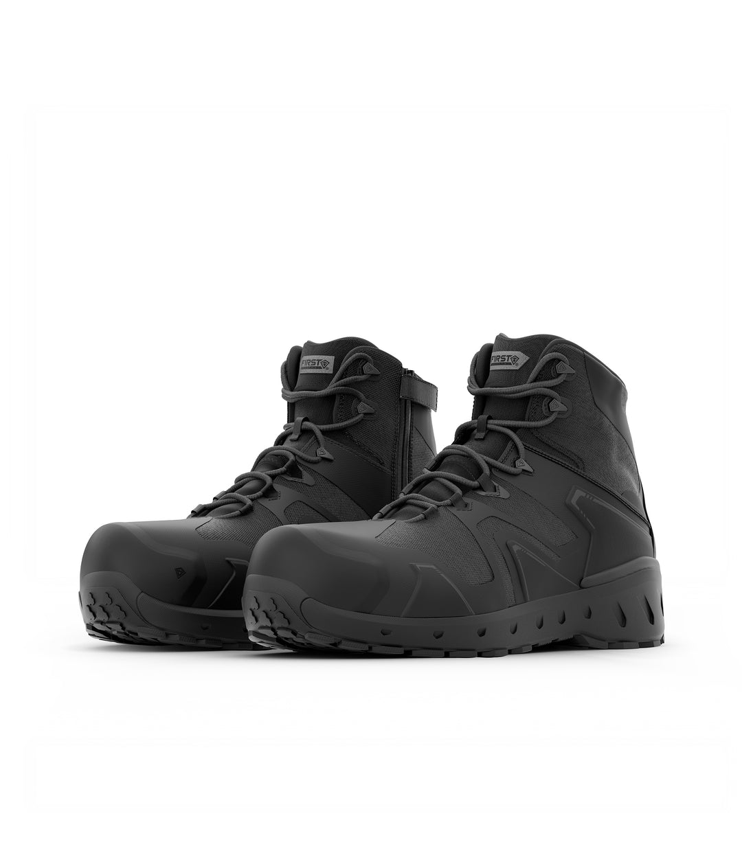 Photo of Men's 5" AERO-TAC™ Safety Toe Side-Zip Mid Boot in Black