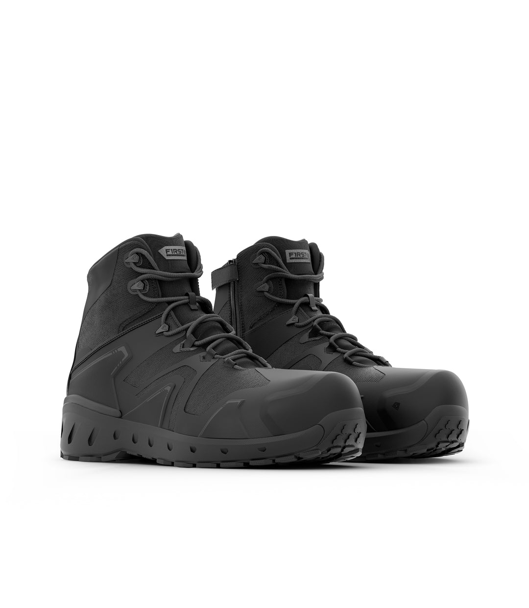 Photo of Men's 5" AERO-TAC™ Safety Toe Side-Zip Mid Boot in Black