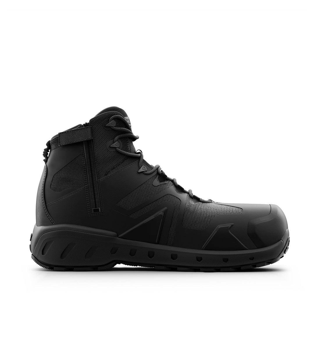 Side view photo of Men's 3" AERO-TAC™ Low Shoe in color black