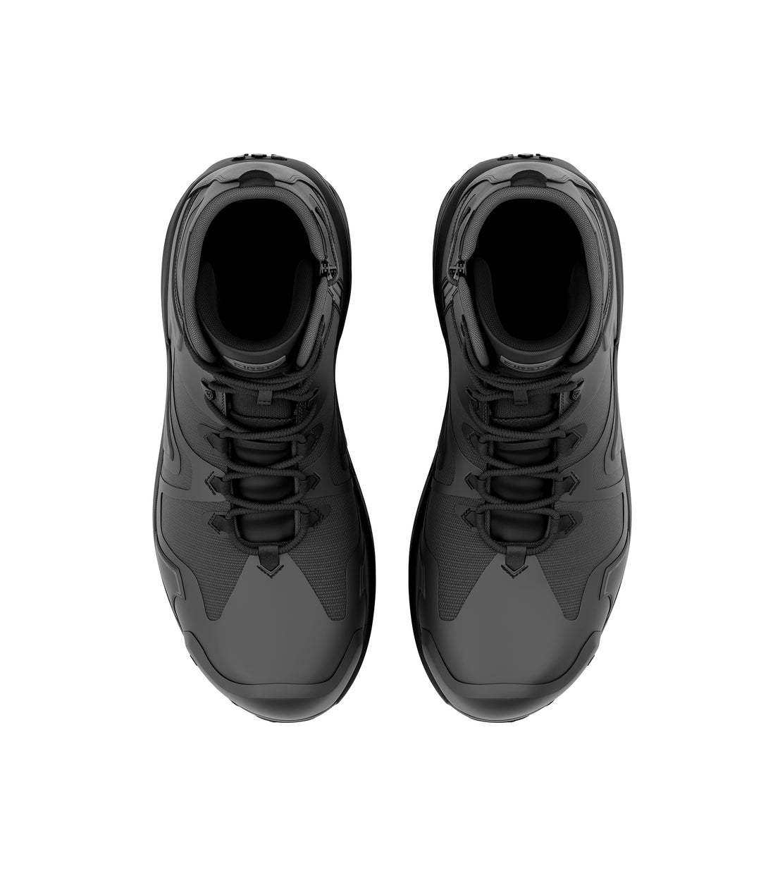 Top view photo of Men's 5" AERO-TAC™ Safety Toe Side-Zip Mid Boot in black|color_black