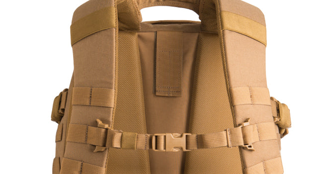 Our state-of-the-art Hook and Hang Thru™ System compartment works in unison with First Tactical Rifle Sleeves, allowing users the option of hands-free firearm carry.