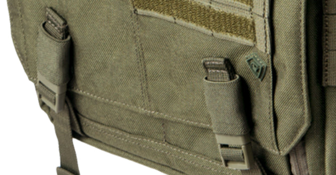 Switch from hook and loop to buckle closure and back again as your mission changes. Use our First Tactical hook pocket to conceal the loop covering when you need it.