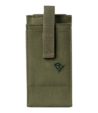 Front of Tactix Series Media Pouch - Large in OD Green