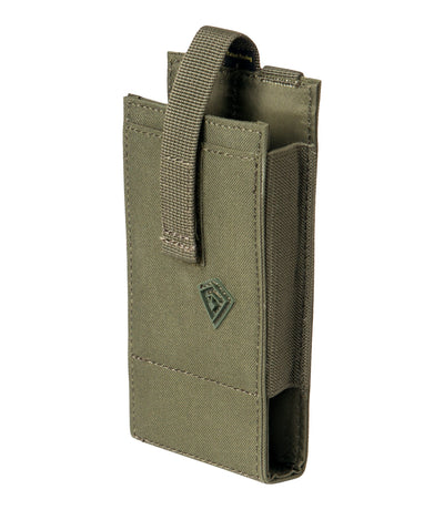 Front of Tactix Series Media Pouch - Large in OD Green