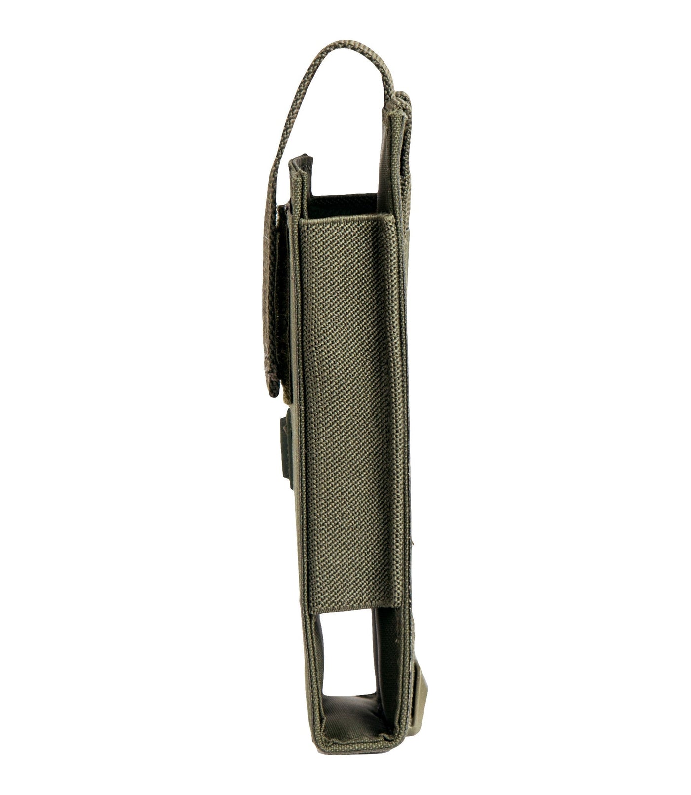 Side of Tactix Series Media Pouch - Large in OD Green