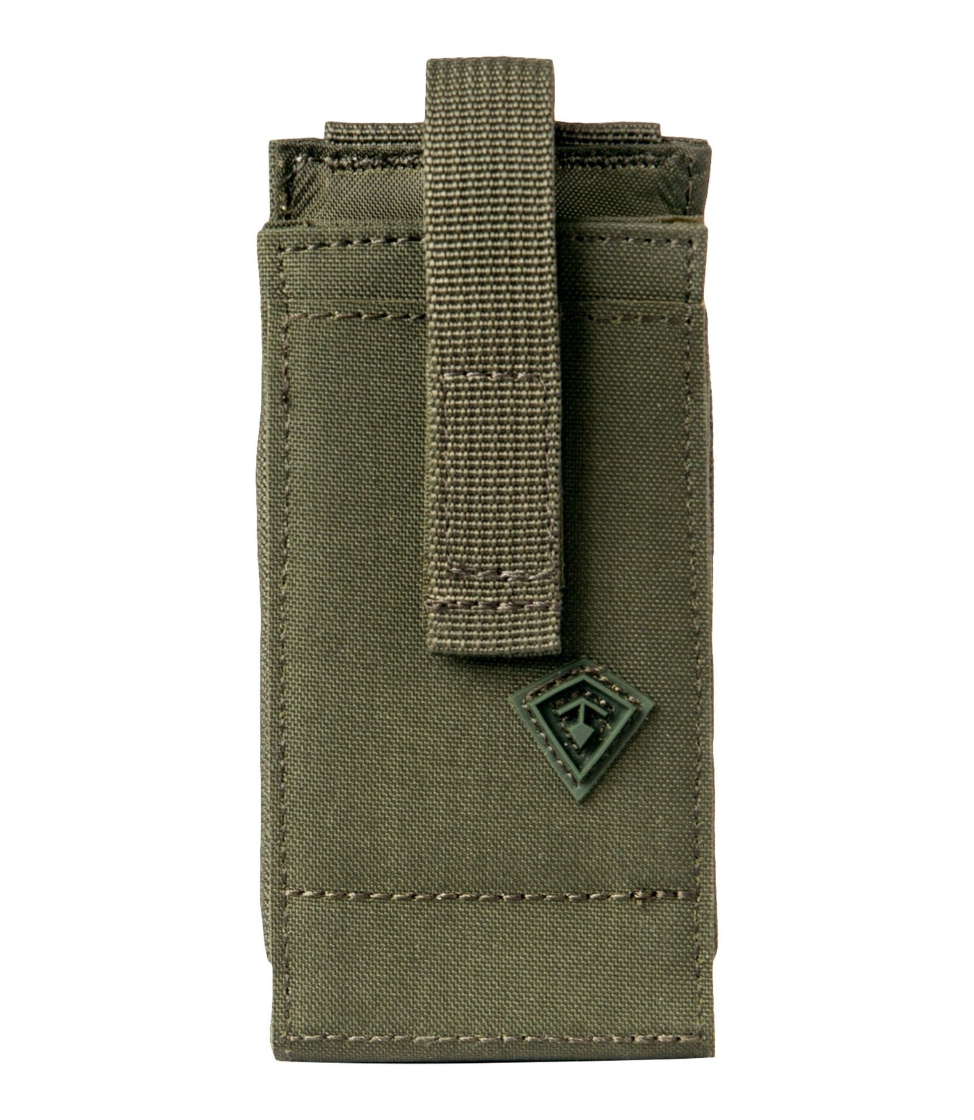 Front of Tactix Series Media Pouch - Medium in OD Green