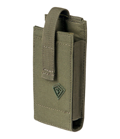Front of Tactix Series Media Pouch - Medium in OD Green